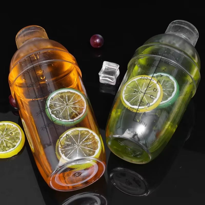 500ML / 700ML Transparent Cocktail Shaker – Perfect for Home and Bar Use