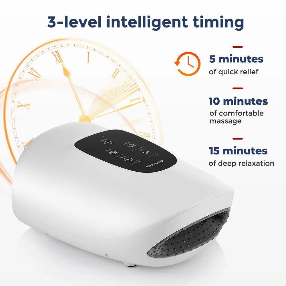 Heated Air Compression Hand Massager – Palm, Finger & Wrist Relief