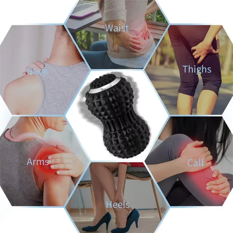 Electric Massage Peanut Ball – Rechargeable Deep Tissue Vibrating Massager