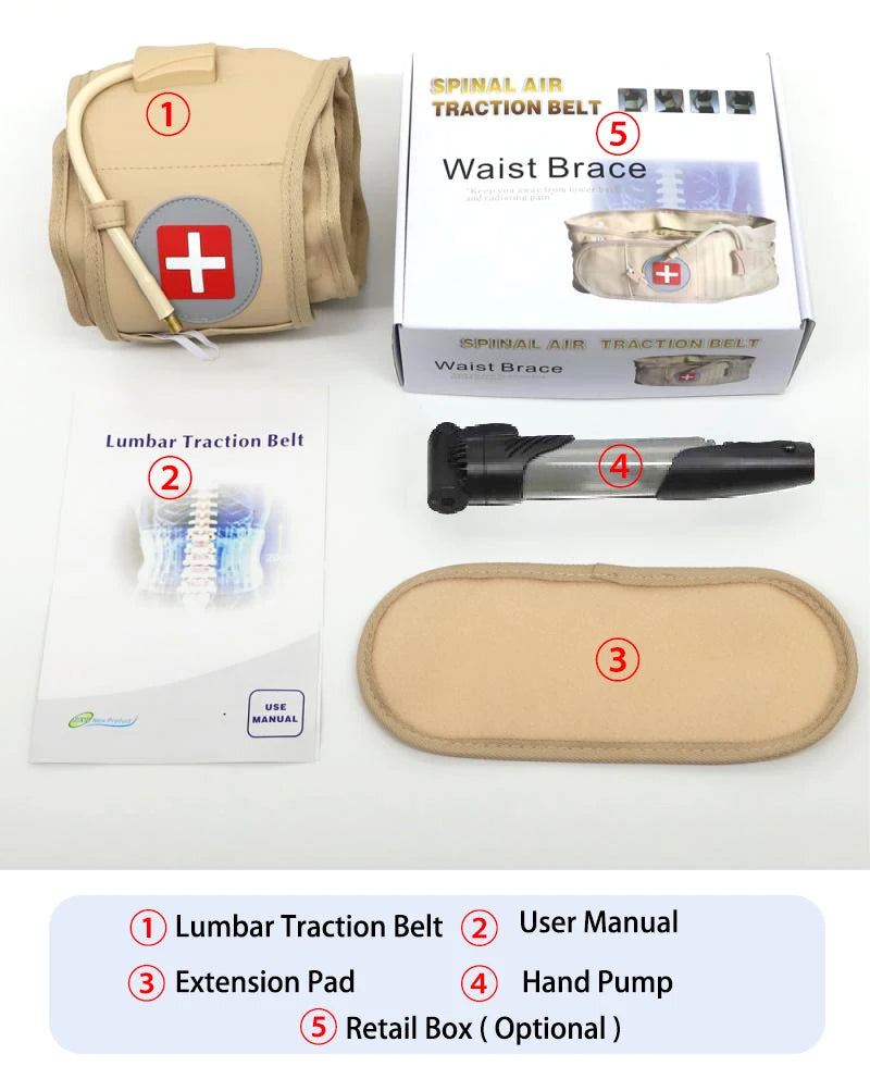 Decompression Back Belt with Air Traction – Clinical Grade Lumbar Support for Back Pain Relief