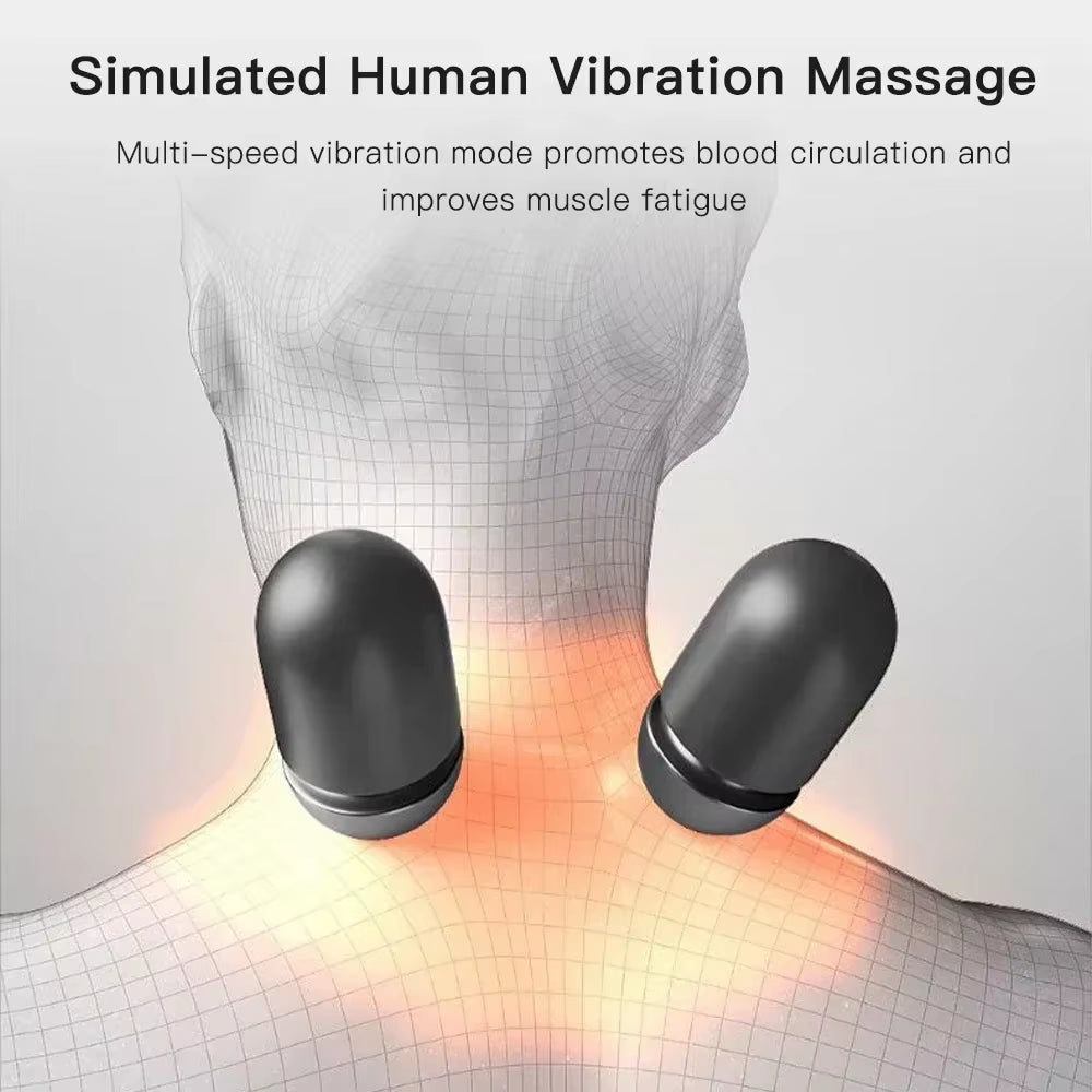 Experience Ultimate Neck & Spine Relief – Heated Electric Cervical Massage Pillow