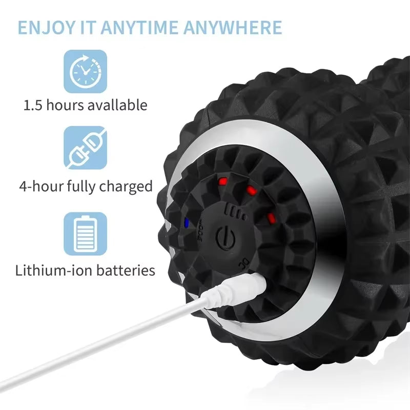 Electric Massage Peanut Ball – Rechargeable Deep Tissue Vibrating Massager