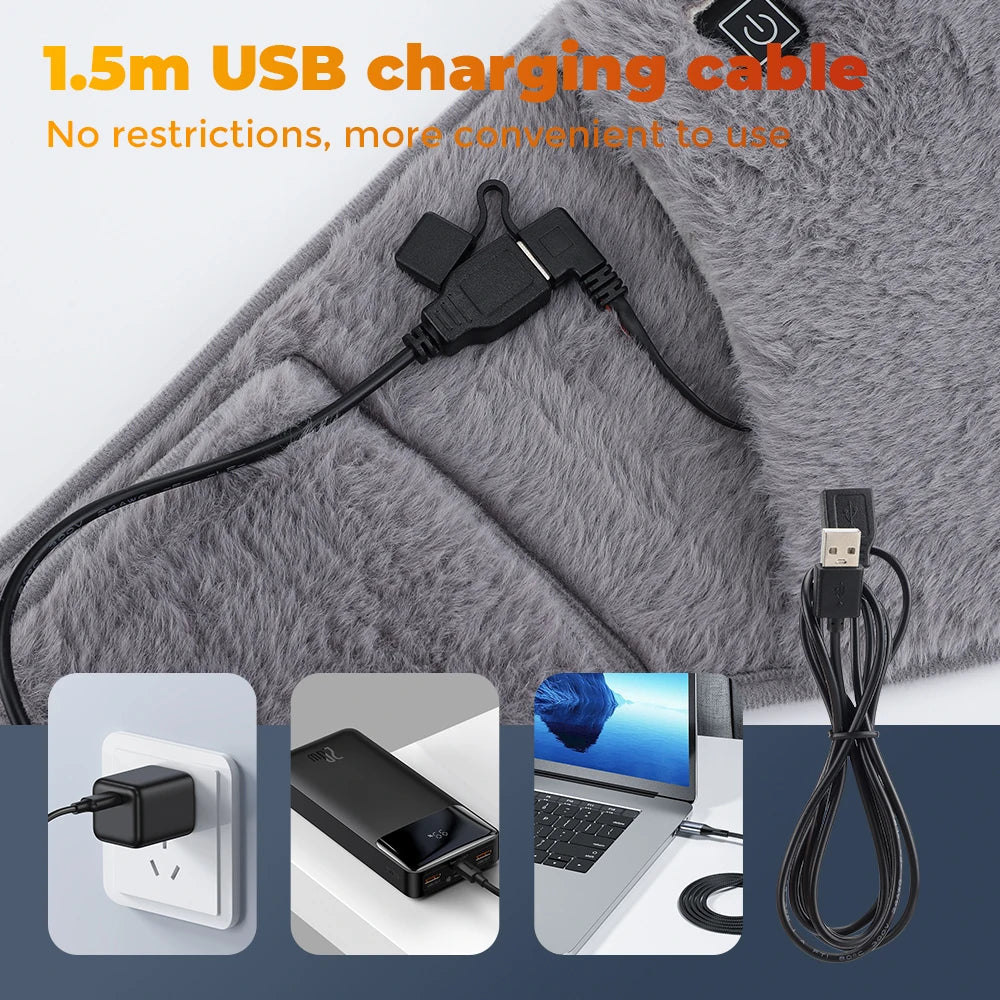 2-in-1 Electric Heating Belt with Graphene Technology – Hand & Waist Warmer for Period and Cold Relief