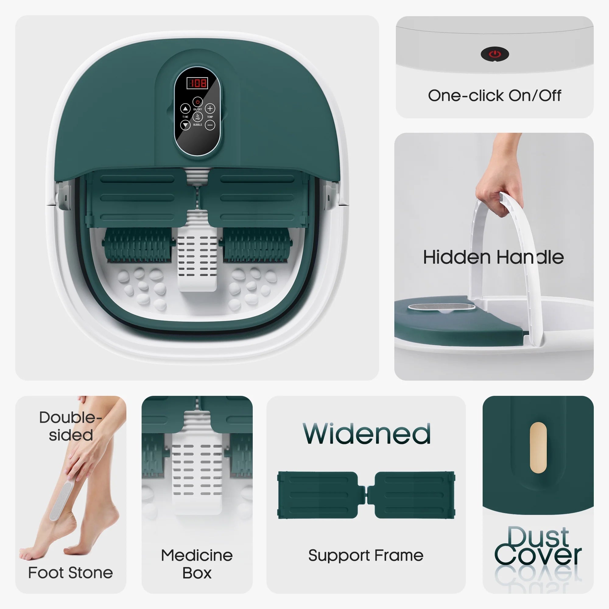 MaxKare Collapsible Foot Spa Bath Massager – Ultimate Foot Relaxation at Home