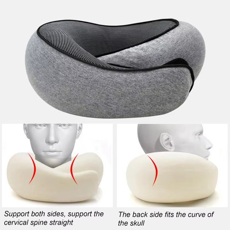 Memory Foam Travel Neck Pillow – U-Shaped Comfort for Every Journey