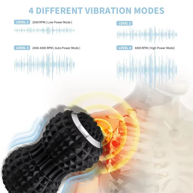 Electric Massage Peanut Ball – Rechargeable Deep Tissue Vibrating Massager