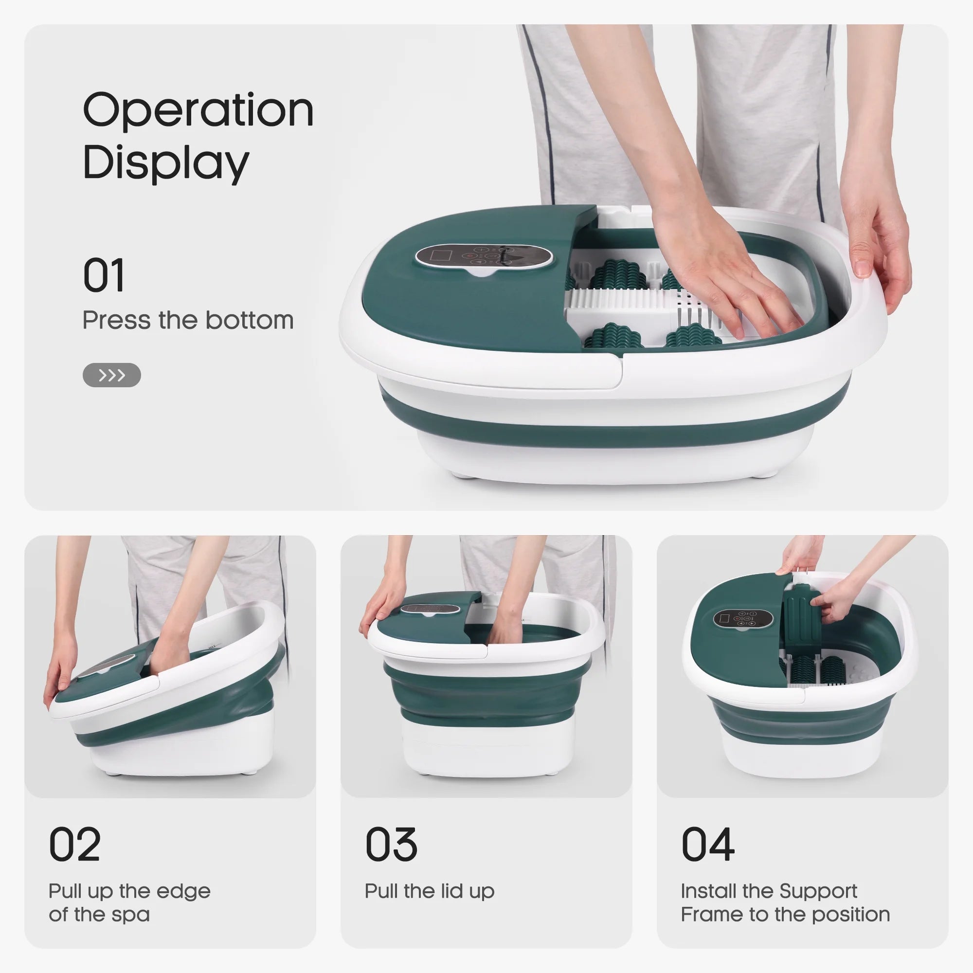 MaxKare Collapsible Foot Spa Bath Massager – Ultimate Foot Relaxation at Home