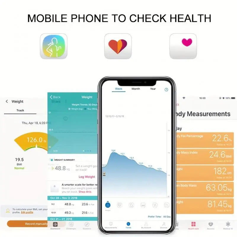Smart Body Fat Scale – Wireless Digital Weight & Body Composition Analyzer