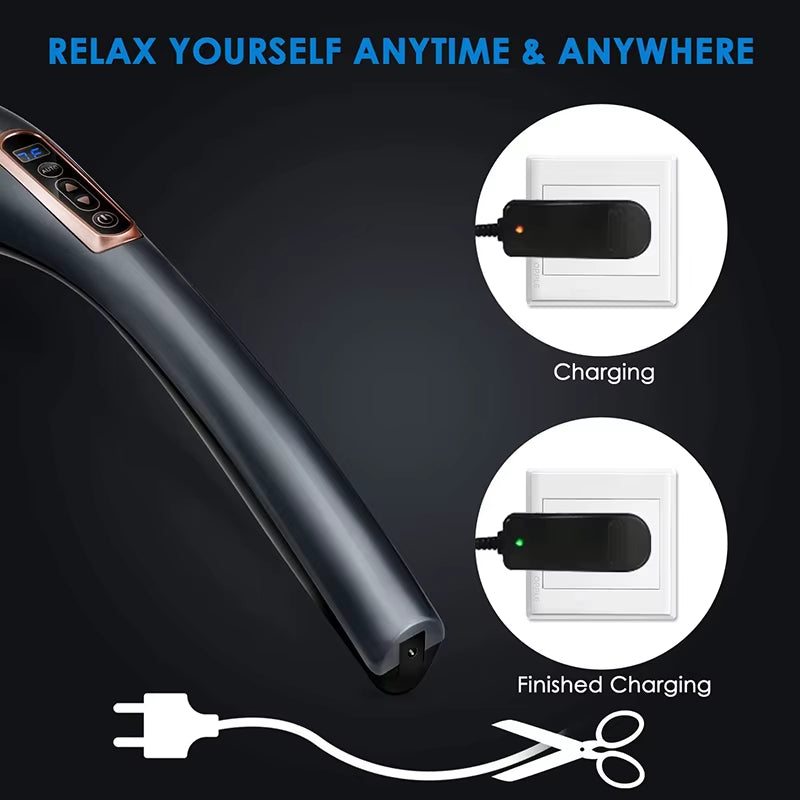 Cordless Handheld Back Massager for Deep Tissue Relaxation
