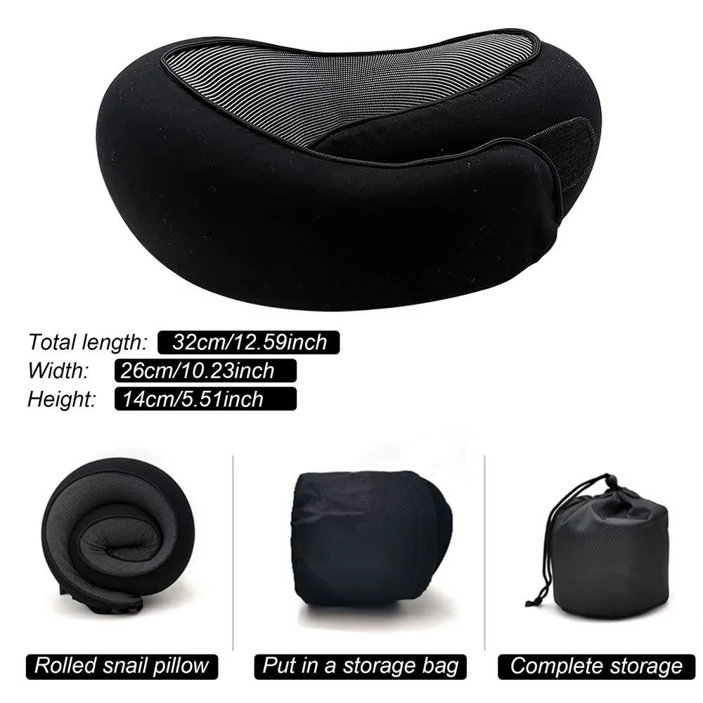 Memory Foam Travel Neck Pillow – U-Shaped Comfort for Every Journey