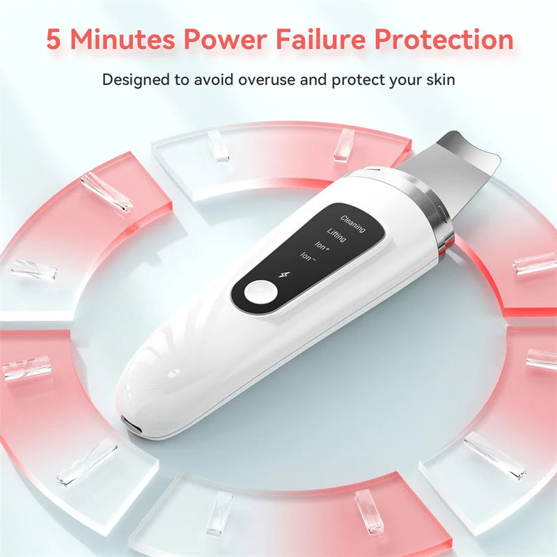Ultrasonic Skin Scrubber – Deep Facial Cleansing, Exfoliator & Blackhead Remover