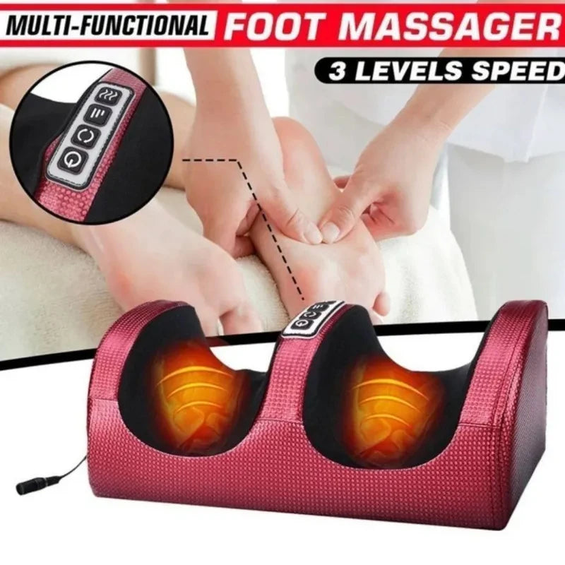 Infrared Shiatsu Foot Massager with Heat – Deep Kneading Therapy for Feet, Ankles & Calves