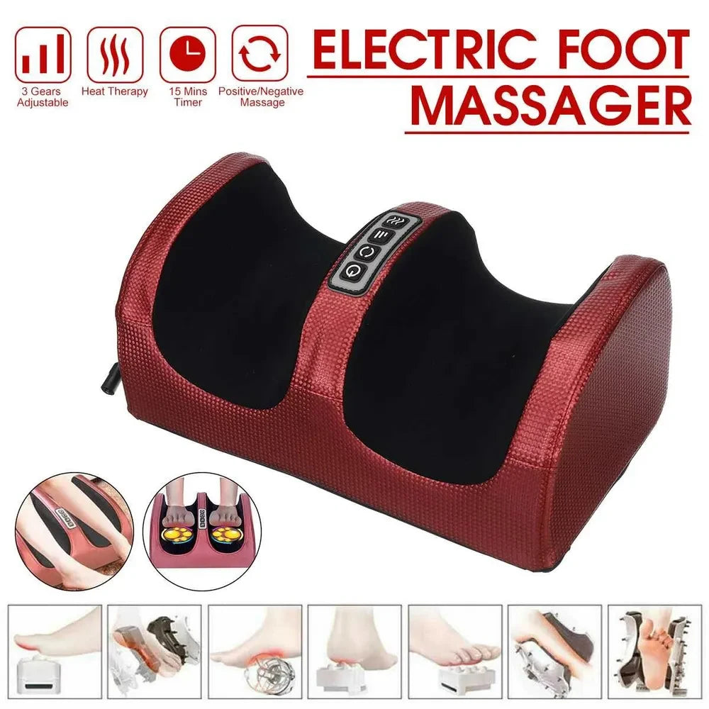 Infrared Shiatsu Foot Massager with Heat – Deep Kneading Therapy for Feet, Ankles & Calves