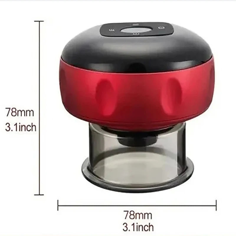 Smart Electric Cupping Massager – Vacuum Suction, Heating & Gua Sha Therapy