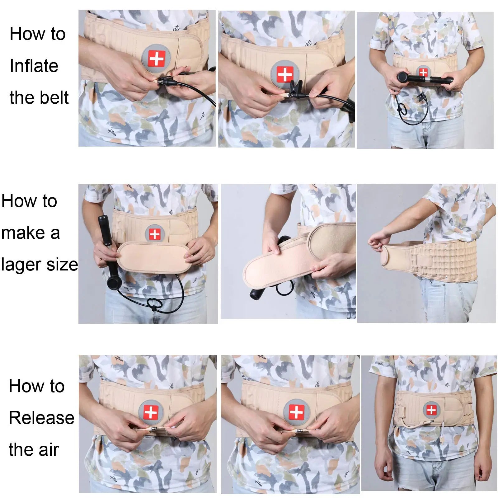 Decompression Back Belt with Air Traction – Clinical Grade Lumbar Support for Back Pain Relief