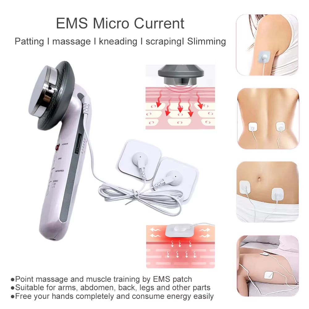 3-in-1 EMS Ultrasonic Cavitation Weight Loss Machine – Sculpt & Tone Your Body Effortlessly