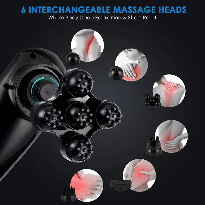 Cordless Handheld Back Massager for Deep Tissue Relaxation