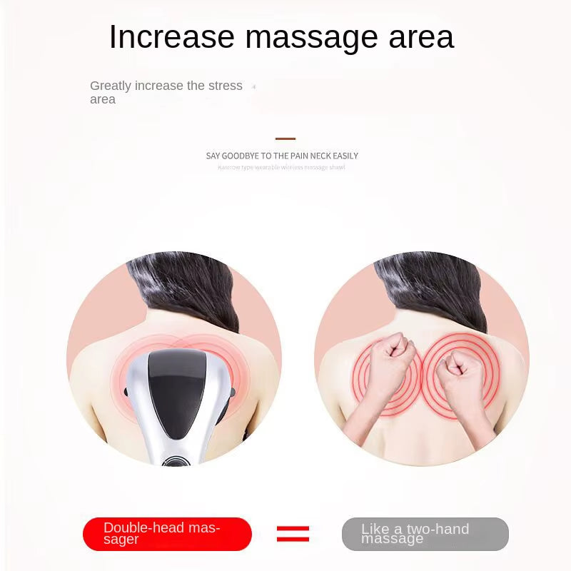 Double Head Infrared Massage Hammer – Deep Tissue Relief for Back, Legs & Shoulders