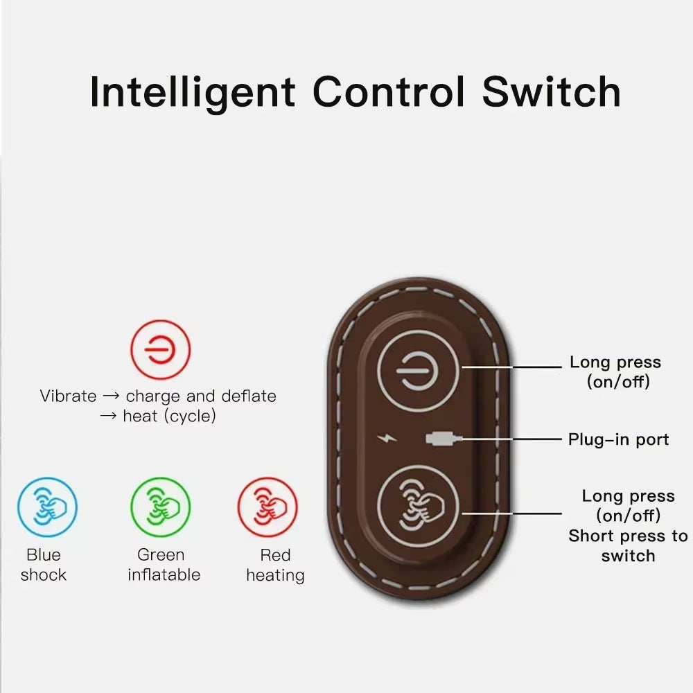 Experience Ultimate Neck & Spine Relief – Heated Electric Cervical Massage Pillow