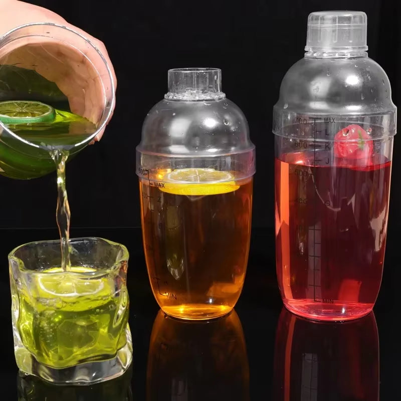 500ML / 700ML Transparent Cocktail Shaker – Perfect for Home and Bar Use