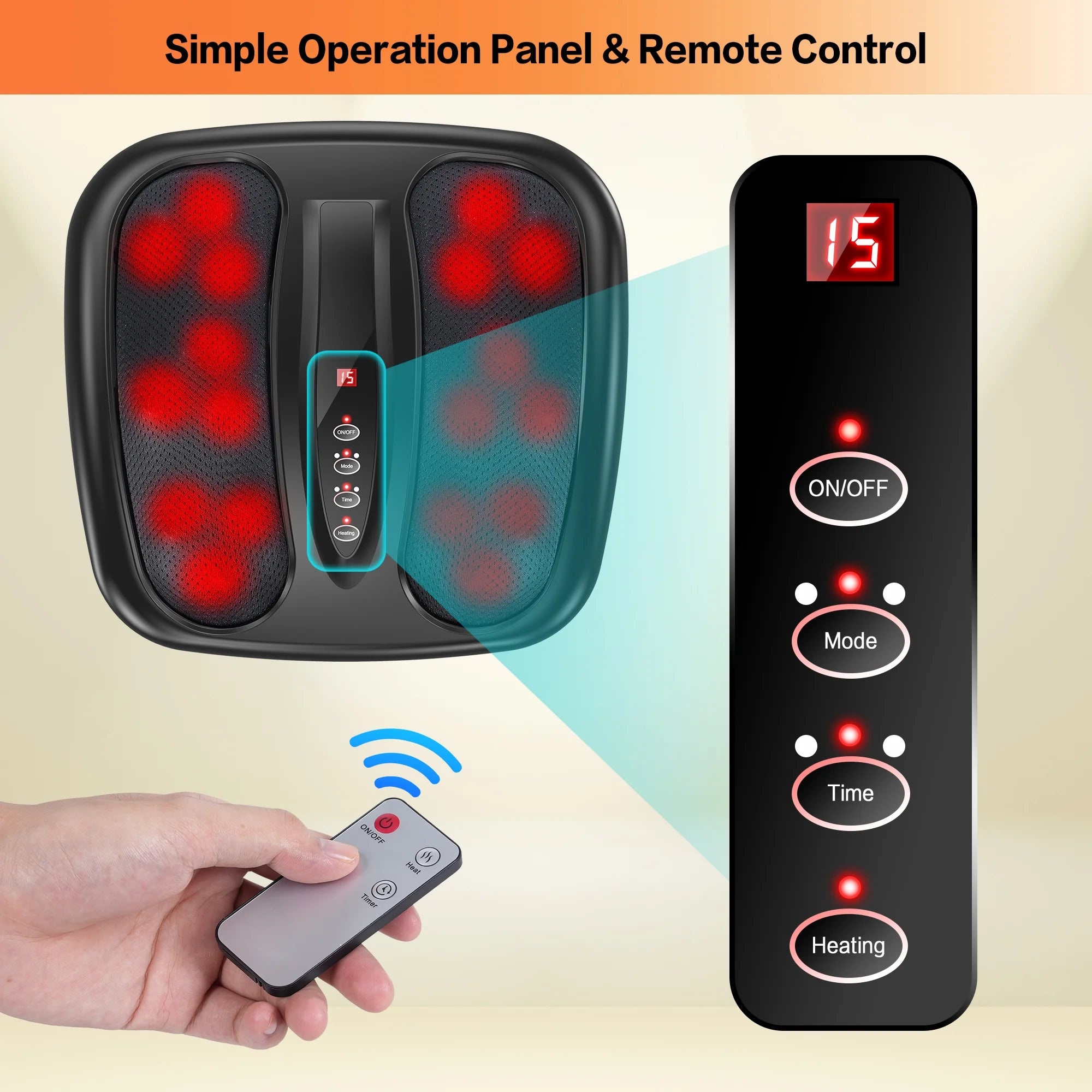 NEXPURE Heated Foot Massager – Ultimate Foot Relaxation at Home