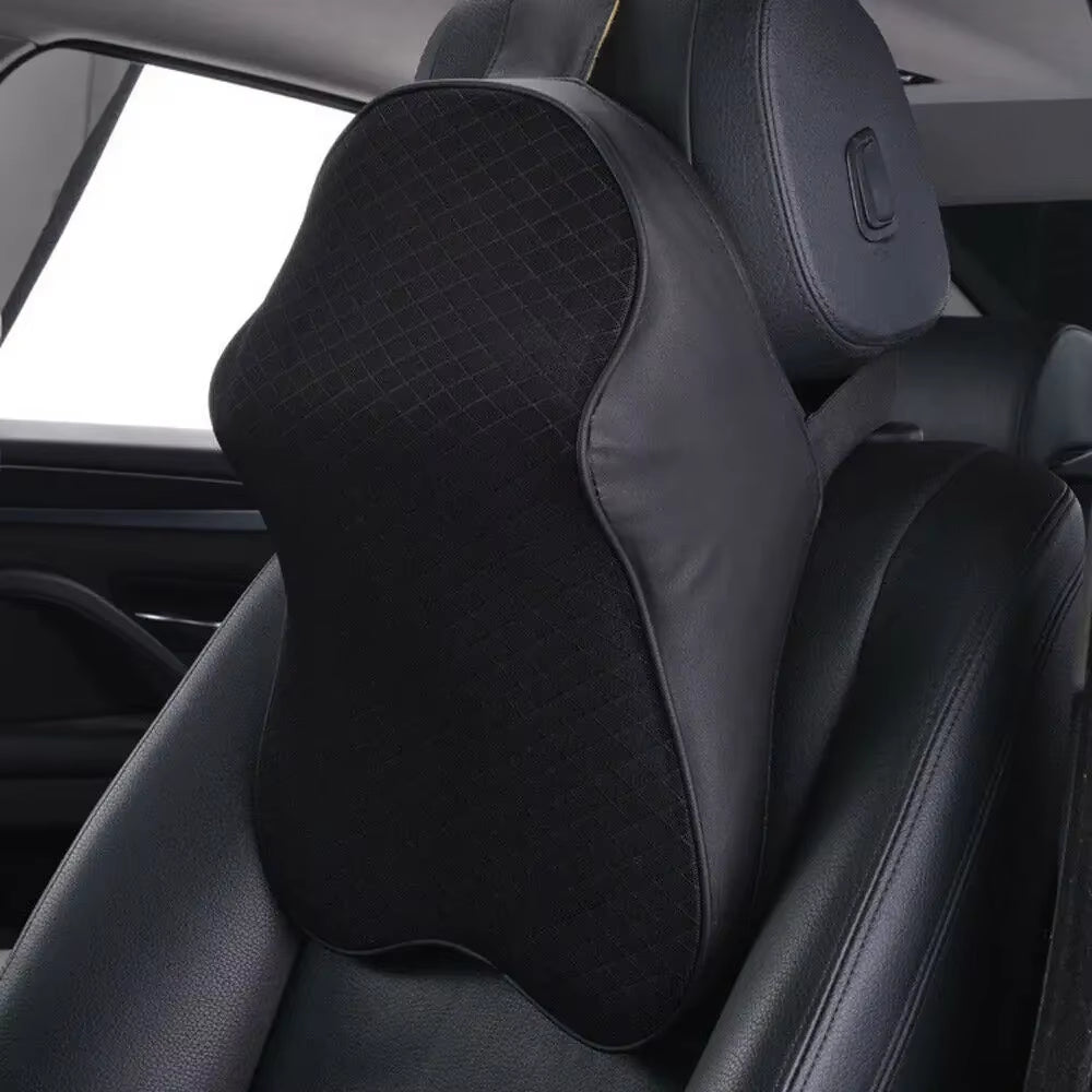 Car Seat 3D Memory Foam Headrest Cushion – Neck & Head Pain Relief