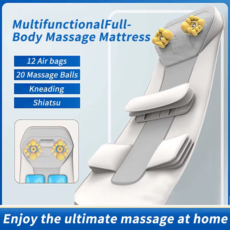 Jinkairui Airbag Heated Neck Massager – Full Body Massage Mat for Ultimate Relaxation