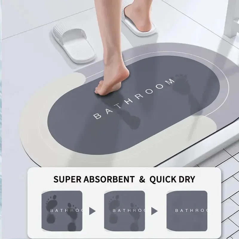 Super Absorbent Non Slip Bath Mat – Quick Drying Home Floor Rug