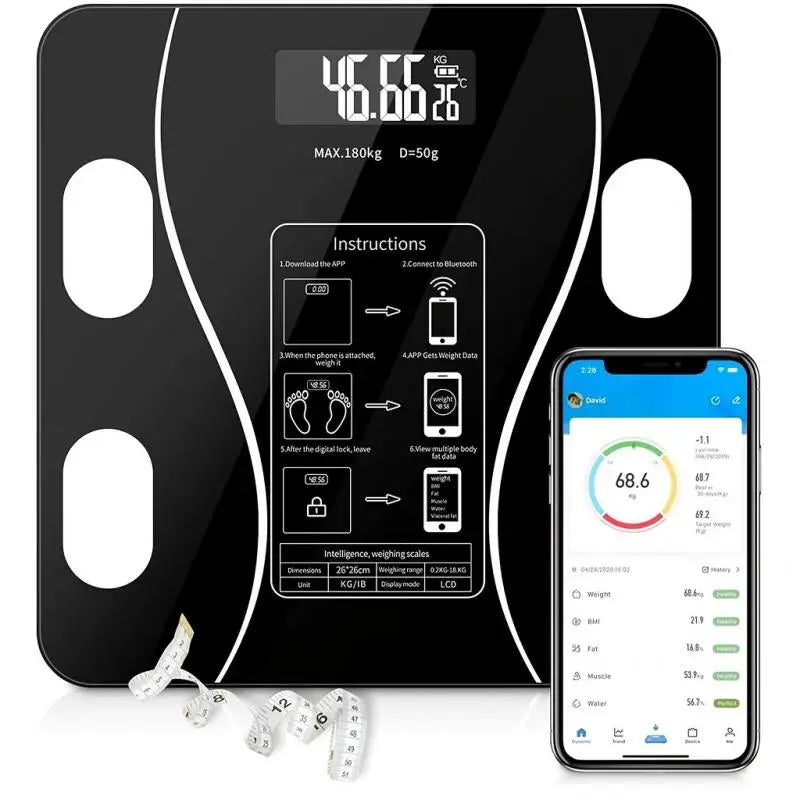 Smart Body Fat Scale – Wireless Digital Weight & Body Composition Analyzer