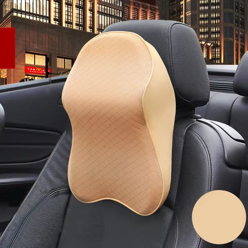Car Seat 3D Memory Foam Headrest Cushion – Neck & Head Pain Relief