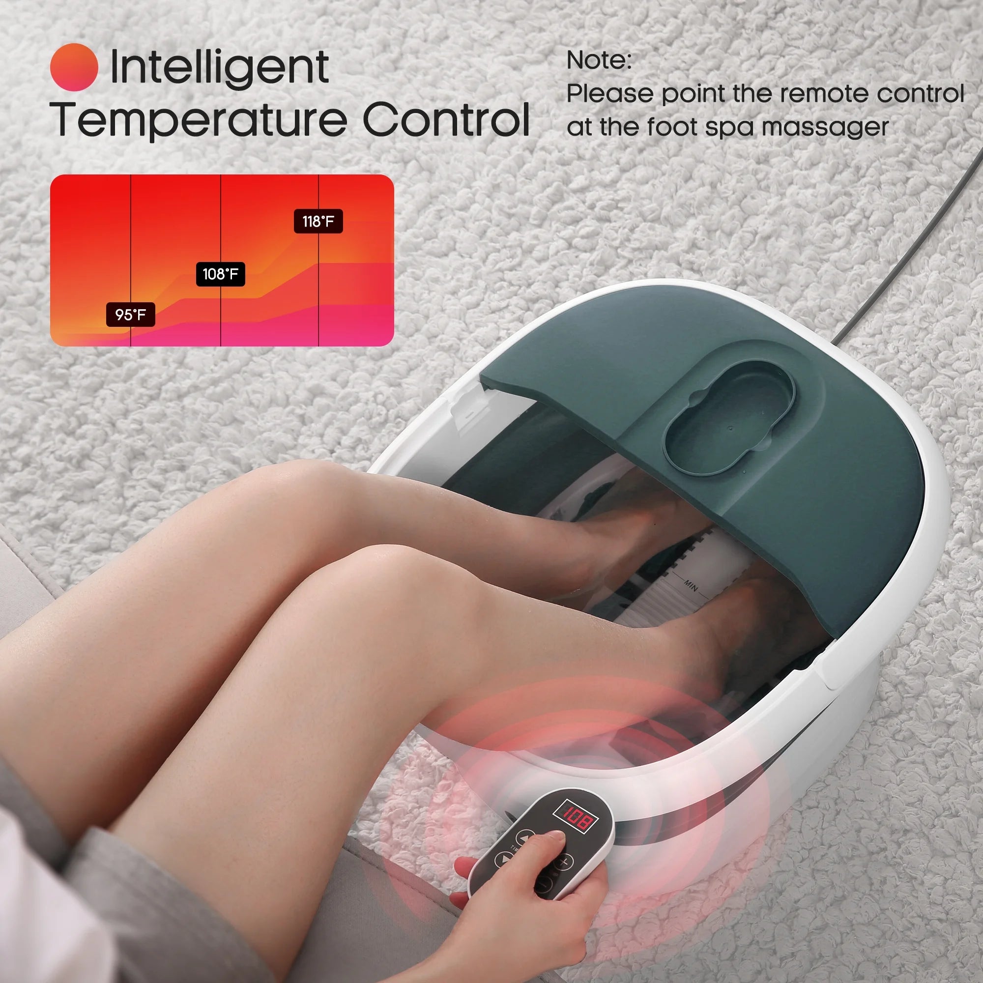 MaxKare Collapsible Foot Spa Bath Massager – Ultimate Foot Relaxation at Home