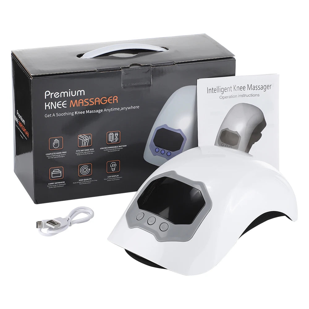 Electric Knee Massager – Infrared Heat, Vibration & Airbag Therapy for Pain Relief & Joint Support