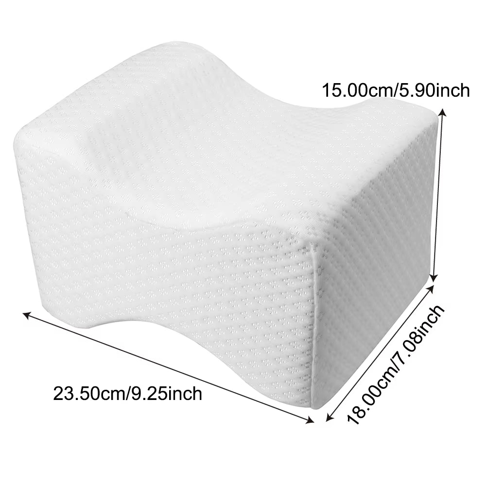 Memory Foam Orthopedic Knee Pillow – Align Your Spine, Sleep Without Pain