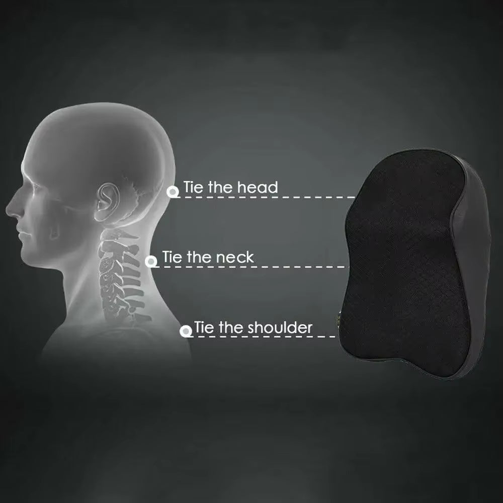 Car Seat 3D Memory Foam Headrest Cushion – Neck & Head Pain Relief