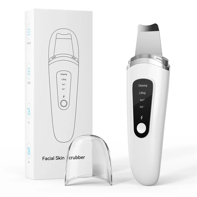 Ultrasonic Skin Scrubber – Deep Facial Cleansing, Exfoliator & Blackhead Remover