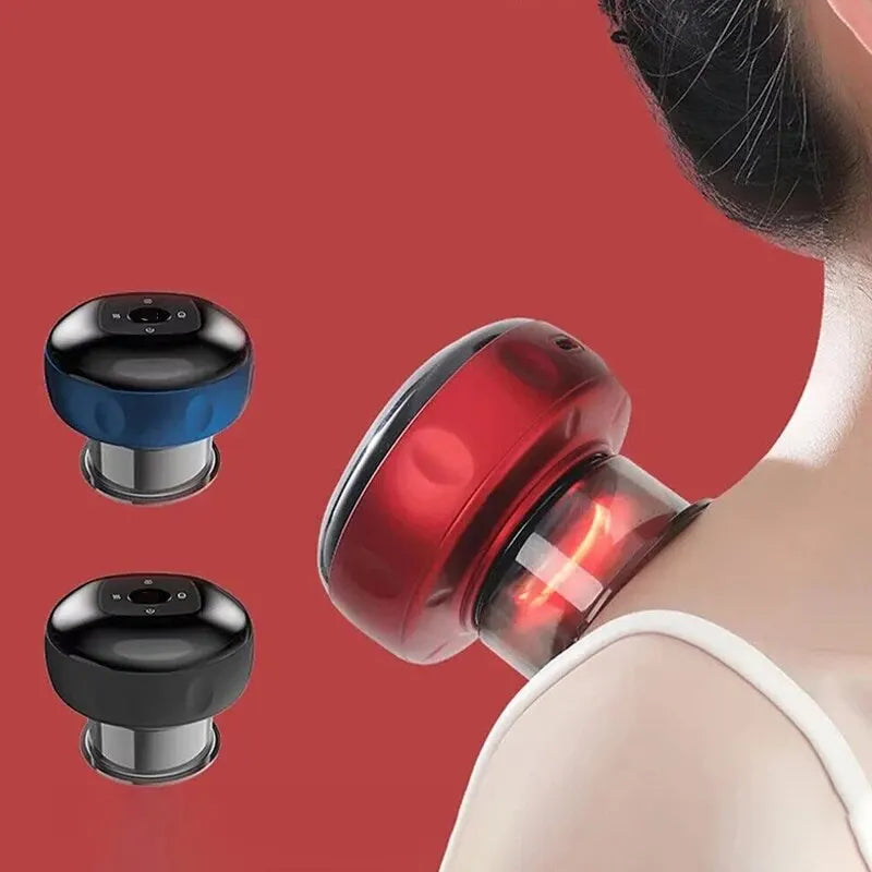 Smart Electric Cupping Massager – Vacuum Suction, Heating & Gua Sha Therapy