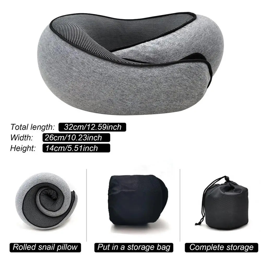 Memory Foam Travel Neck Pillow – U-Shaped Comfort for Every Journey