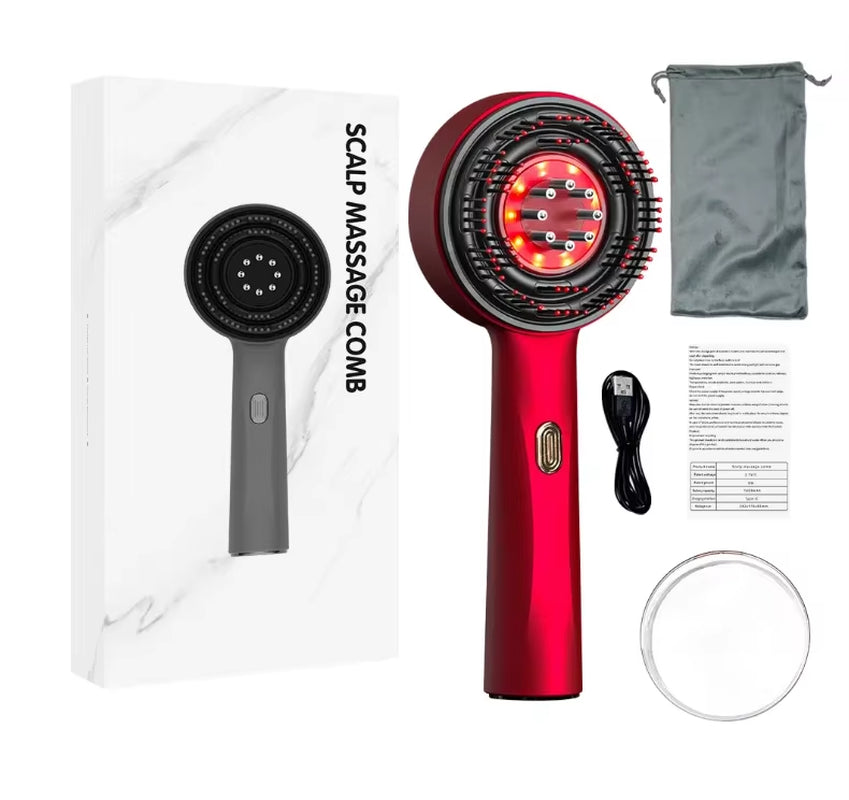 Infrared Scalp Massage Comb – Hair Growth & Scalp Care with Red Light Therapy