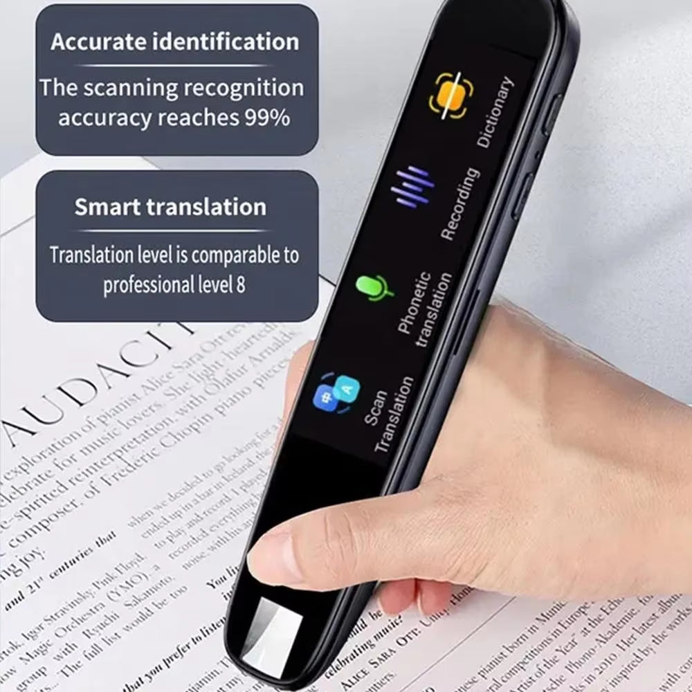 Smart Translator Pen – 112 Languages, Offline Translation, Voice & Photo Scanning