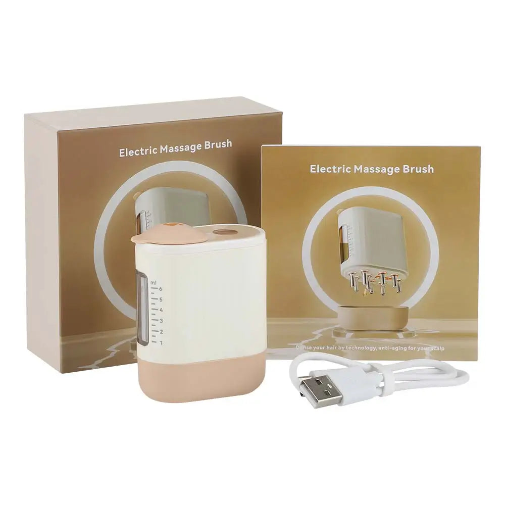 Electric Scalp Massager Comb – LED Red Light Therapy & Nutrient Applicator for Hair Growth