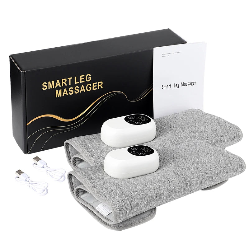 Wireless Heated Air Compression Leg Massager – Calf Relief, Muscle Relaxation & Leg Shaping